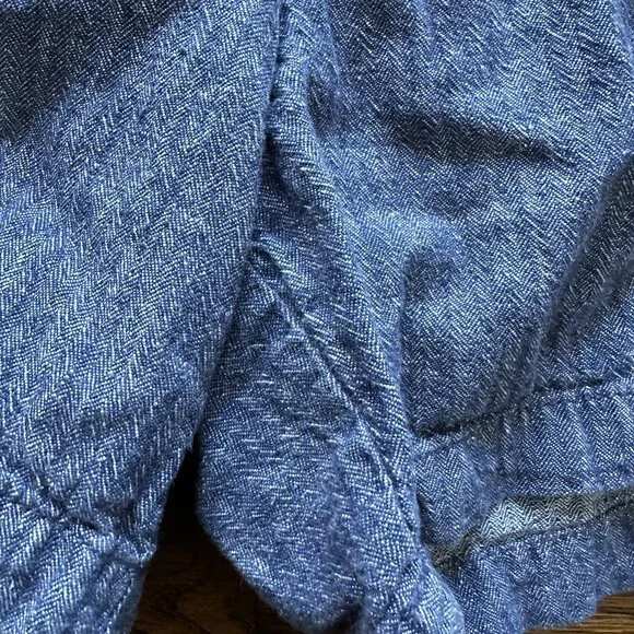 Old Navy Everyday Shorts Yellow Tropical Print Linen Rayon Mid Rise Zip Fly 8 - Picture 13 of 17